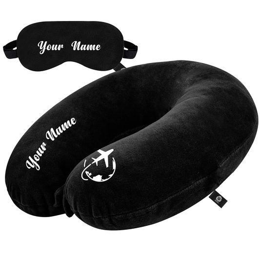Customised Neck pillow with Eye mask