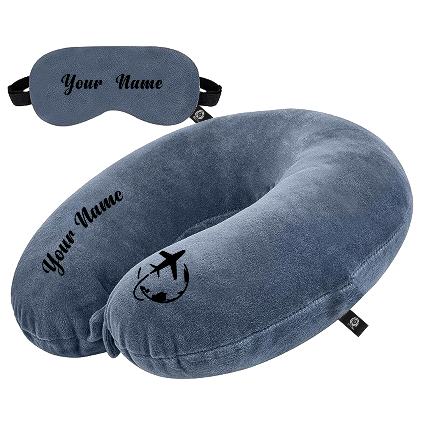 Customised Neck pillow with Eye mask
