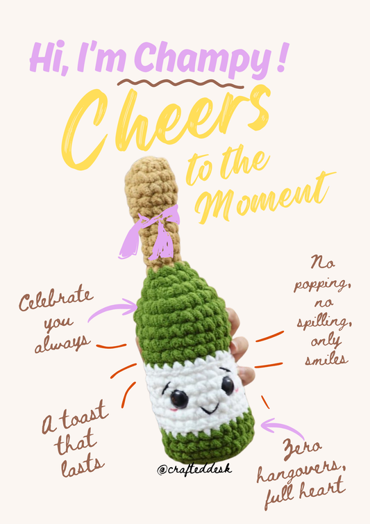 Champy - The Champagne Crochet Bottle