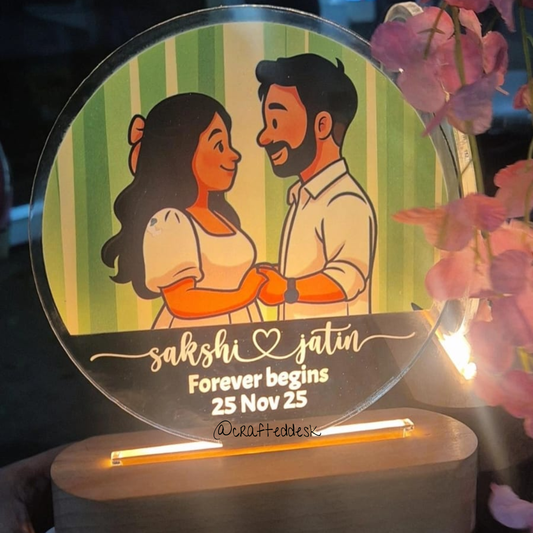 Personalized LED Plaque – Couple Edition