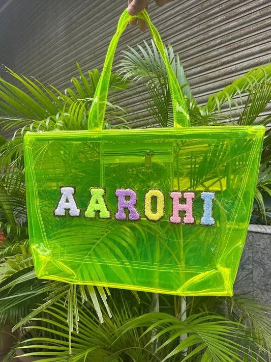 Personalised Jelly Tote Bag ✨️