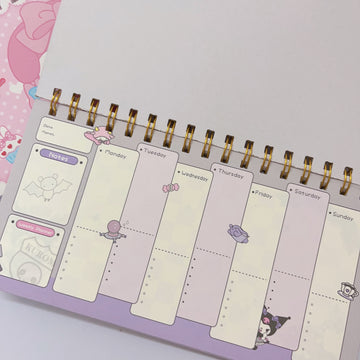 Spiral Bound Weekly Planner