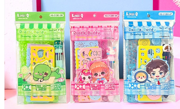 Doodle Buddy Ruler set