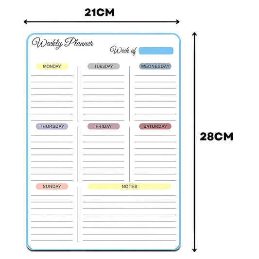 Magnetic Weekly Planner A4 size